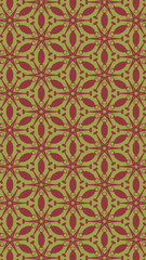 Ornate geometric pattern and abstract colored background