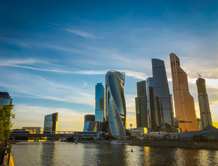 Fototapeta na wymiar Moscow city international business center
