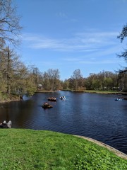 boats on the river saint petersburg