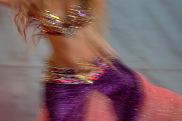 Oriental belly dancer beutiful move
