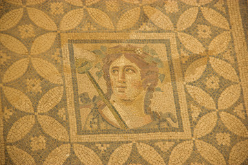 Archaeology, ancient Greek mosaic background
