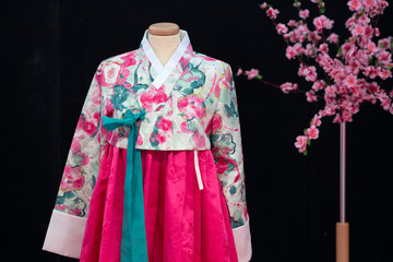 many japanese kimono dress at the market