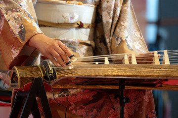 Koto japanese harp