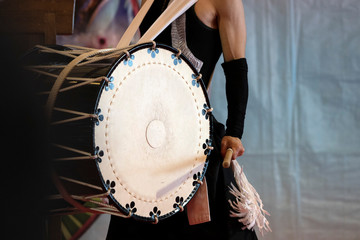 Japanese drummer in action