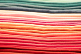 Different colors silk fabric