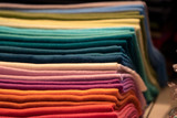 Different colors silk fabric