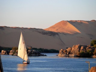 Felouque sur le Nil, Assouan