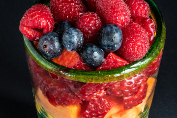 berryfruit in a glas