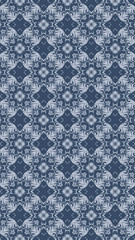 Ornate geometric pattern and abstract colored background