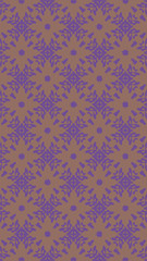 Ornate geometric pattern and abstract colored background