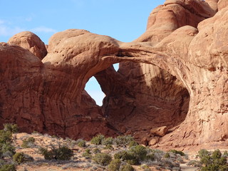 Fototapeta premium arches national park in winter, utah, usa