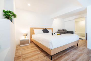 interior design bedroom in the house or home building