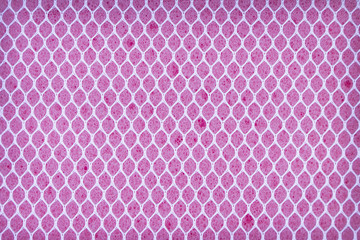 Top view pink sponge net in seamless patterns texture for background
