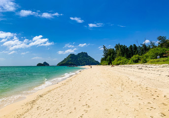 Beautiful tropical island of Poda in Thailand, Krabi province, tourist attraction.