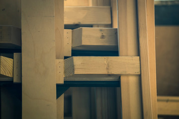 Wooden details from craftsman studio in Moscow.