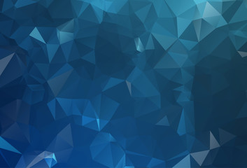 Dark BLUE vector abstract polygonal pattern. Creative geometric illustration in Origami style with gradient. Brand-new design for your business.