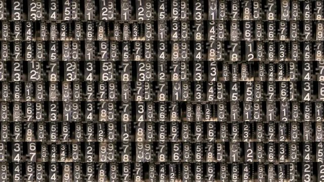 numbers code information clock counting