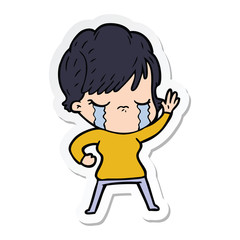 Obraz premium crying girl