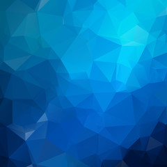 Blue Light polygonal illustration, which consist of triangles. Geometric background in Origami style with gradient. Triangular design for your business.