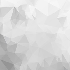 Gray White polygonal illustration, which consist of triangles. Geometric background in Origami style with gradient. Triangular design for your business.