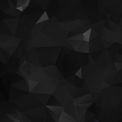 Black polygonal illustration, which consist of triangles. Geometric background in Origami style with gradient. Triangular design for your business.