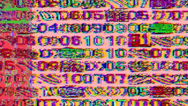 numbers code information clock counting glitch