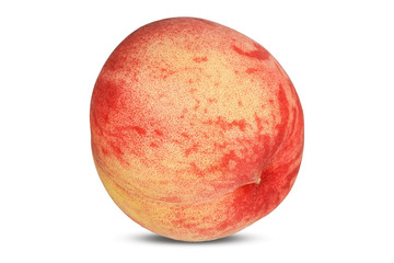 Obraz premium Peach fruit isolated on white background.