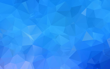 Blue polygonal illustration, which consist of triangles. Geometric background in Origami style with gradient. Triangular design for your business.