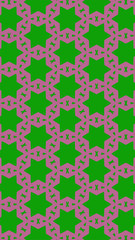 Ornate geometric pattern and abstract colored background