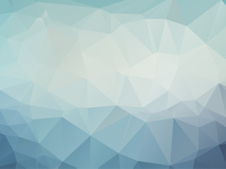 Blue Polygonal Mosaic Background, Creative Design Templates