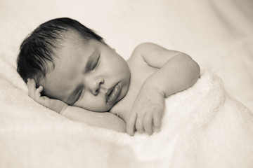 new born baby shooting, girl, 2 months old