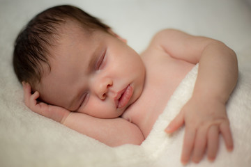 new born baby shooting, girl, 2 months old