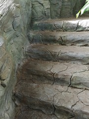 close up: stone steps of a staircase
