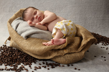 new born baby shooting, girl, 2 months old