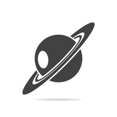 Planet saturn icon vector isolated
