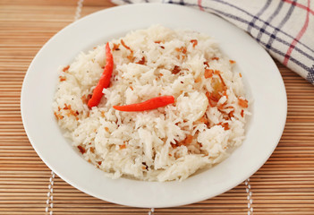 Polao or pilaf is specially cooked rice