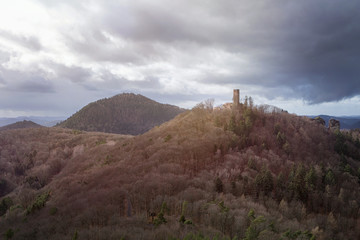 Fototapeta na wymiar Castle at palatine forest germany 