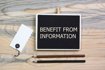 BENEFIT FROM INFORMATION written 
