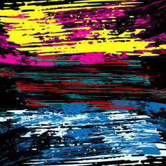 Beautiful abstract dark graffiti pattern illustration