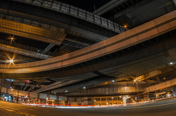 夜の阿波座ジャンクション