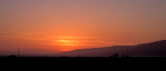 Sunset in California