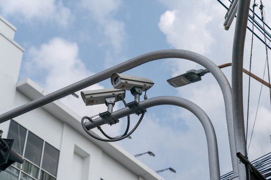 Sicherheitskamera f&uuml;r Verkehr Fussg&auml;nger Velofahrer