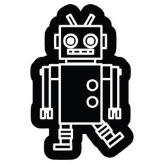 dancing robot icon