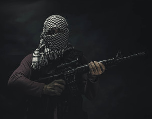 rebel militant terrorist guerrilla concept - 254175402