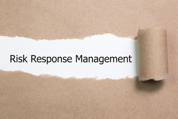 Risk Response Management written under torn paper. - Image 
