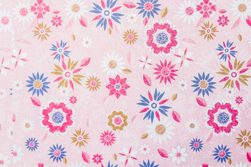 Arrière plan motif floral aux couleurs vives