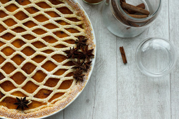 Crostata con marmellata di zucca
