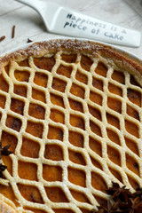 Crostata con marmellata di zucca