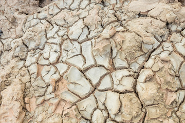 Cracked soil