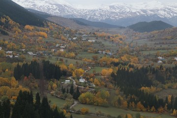 Autumn forest and village photos.savsat/artvin turkey 